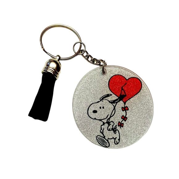 Snoopy Valentine’s Day Heart Kite Keychain - Picture 1 of 1